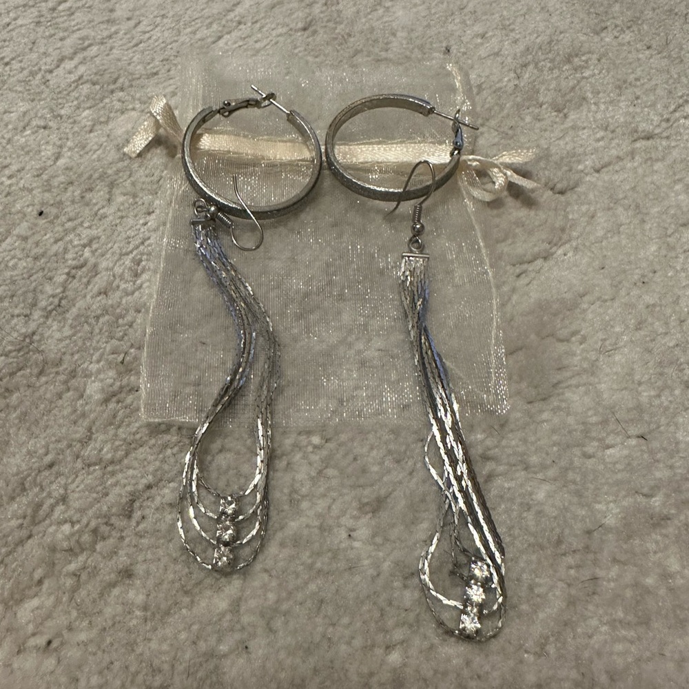 Silver earrings